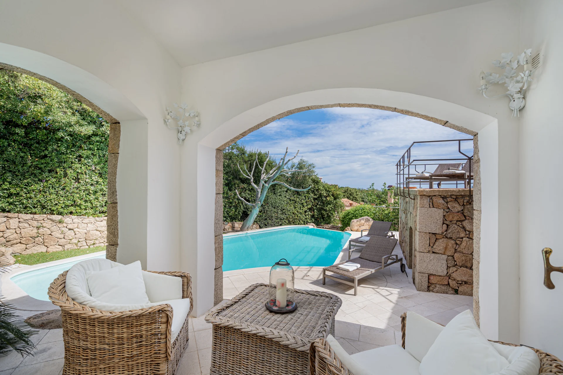 Veranda portico piscina